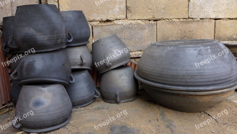 Black-pottery Folk Handicraft Handicraft Daily Utensils Free Photos