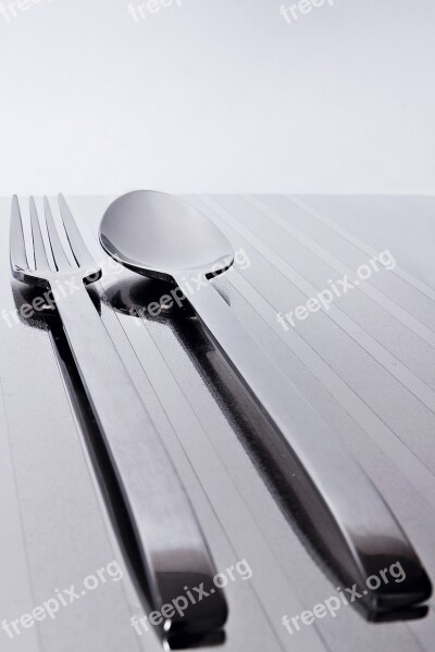 Fork Spoon Steel Silver Breakfast