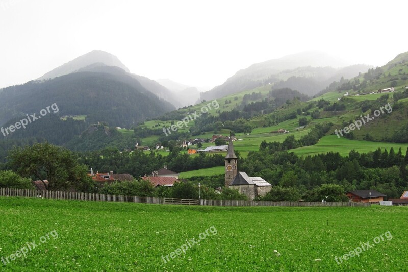 Church Alps Switzerland Travel Europe