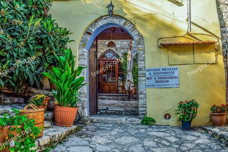 Cyprus Kato Drys Bee And Embroidery Museum Entrance Village