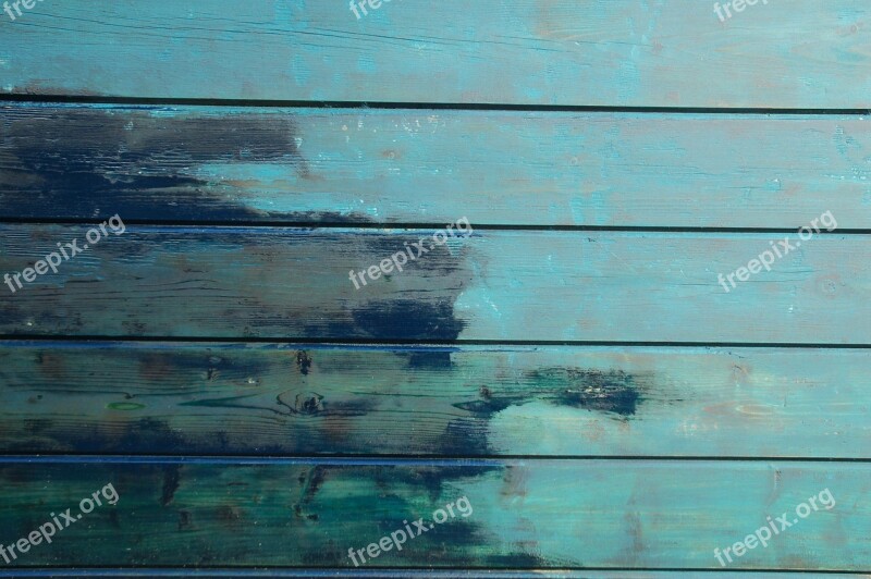 Wood Wall Barn Shelf Blue