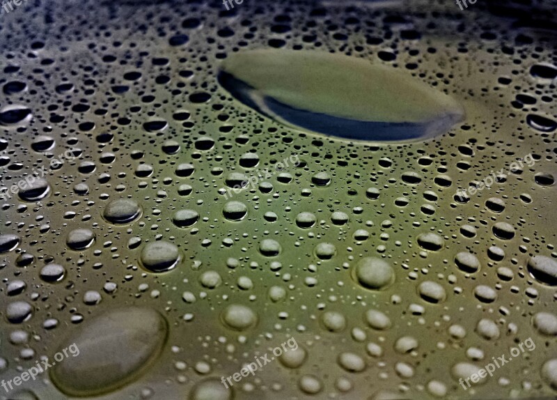 Drop Wet Rain Droplet Reflection