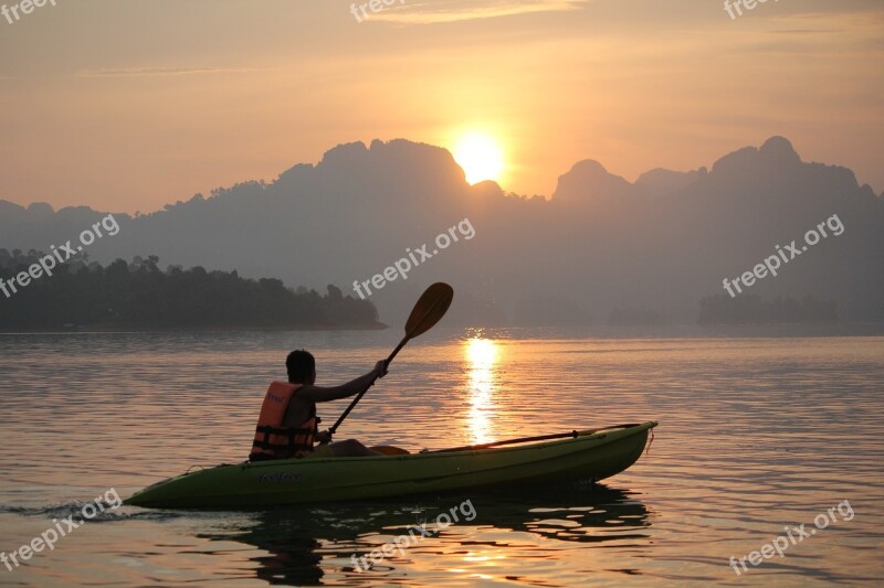 Sunrise Paddled Free Photos