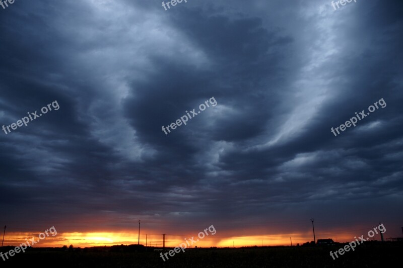 Storm Bad Weather Clouds Strange Shape