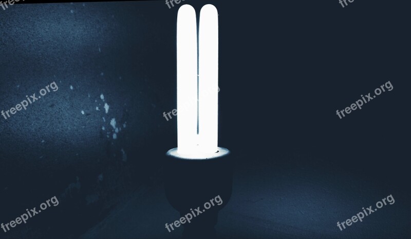 Lamp Dark Outdoors Illuminated Desktop