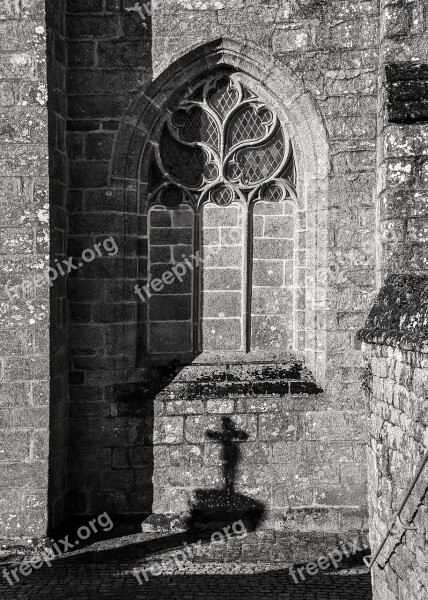 Cross Shadow Church Pierre Black And White