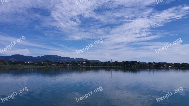 Waters Panoramic Lake Landscape Nature