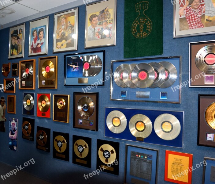 Gold Records Award Background Record Gold