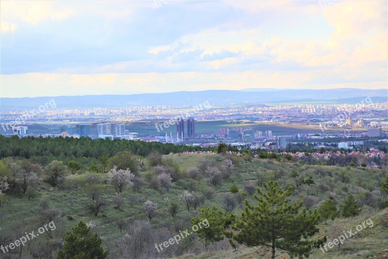 Panoramic Nature Travel City Sky