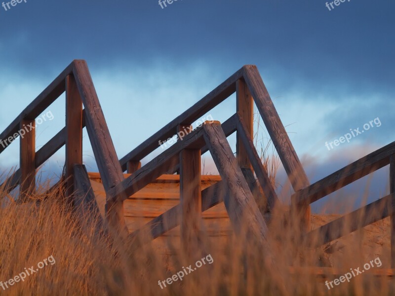 Sky Wood Nature Sylt Dunes Bridge