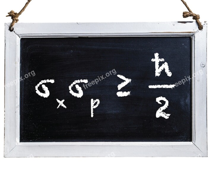 Uncertainty Chalk Chalkboard Equation Principle