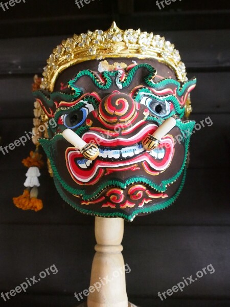 Mask Khon English Culture Free Photos