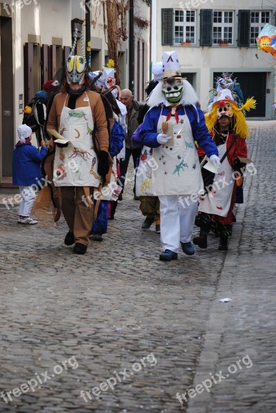 Basler Fasnacht Masks Costumes Small Group Free Photos