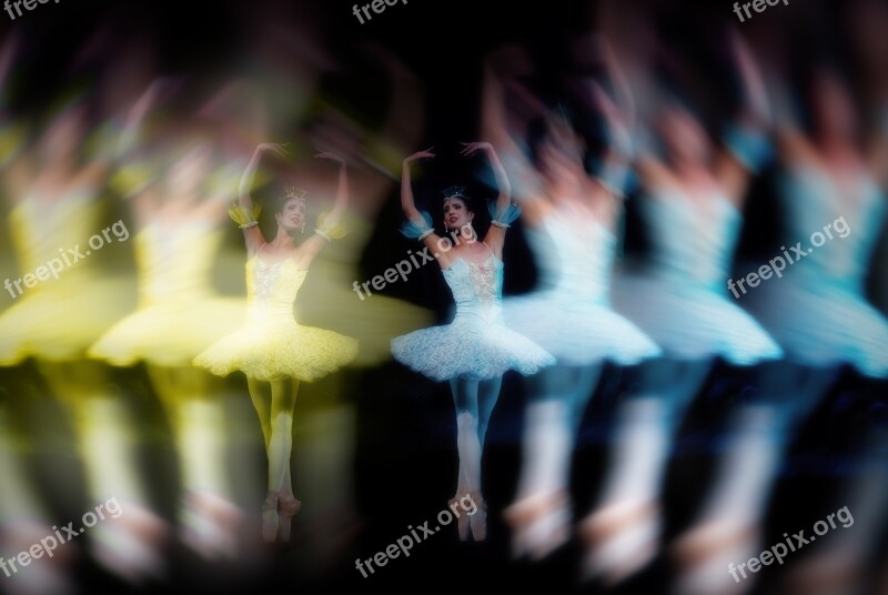 Ballet Dancer Deliberate Blur Free Photos