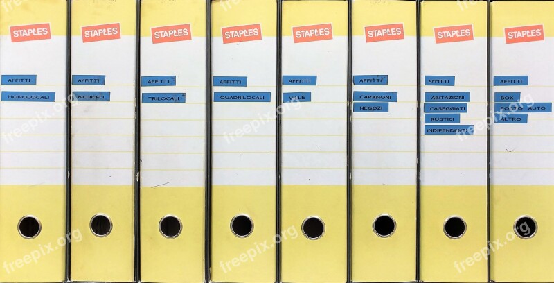 Collector Archive Office Yellow Containers