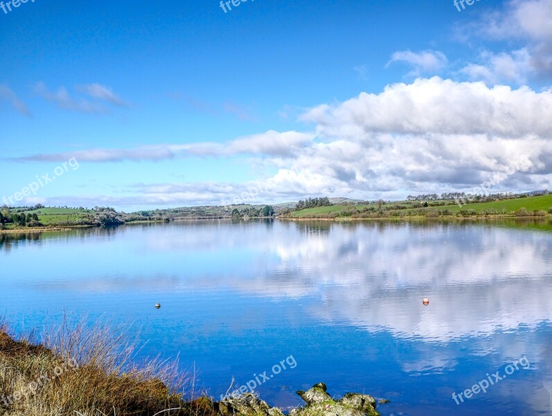 Water Nature Sky Reflection Lake