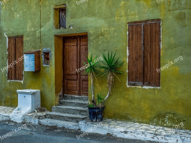 Facade Door Windows House Architecture