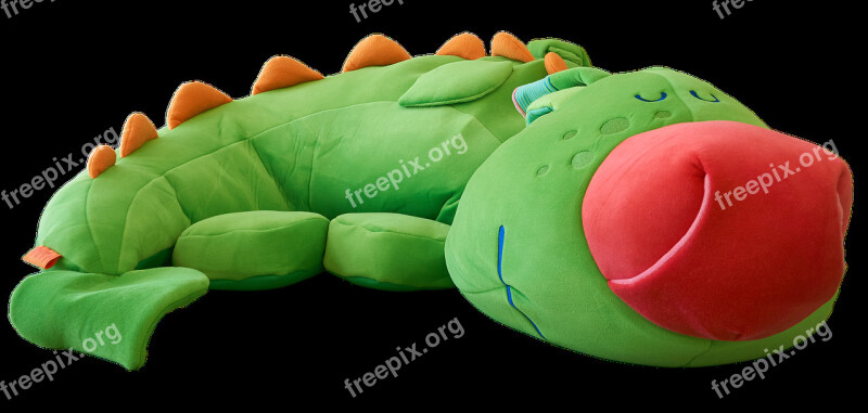 Stuffed Animal Dragon Seat Dragon Children Isolated