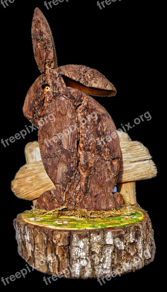 Easter Decoration Easter Hare Bark Rabbit Ears