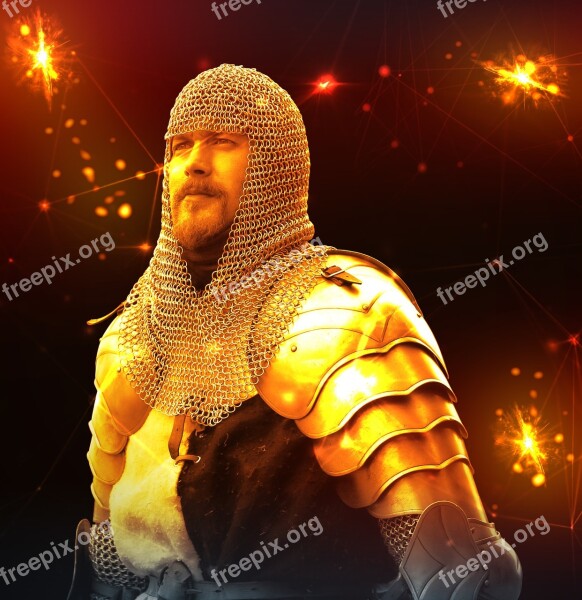 Knight Soldier Warrior Medieval Armour