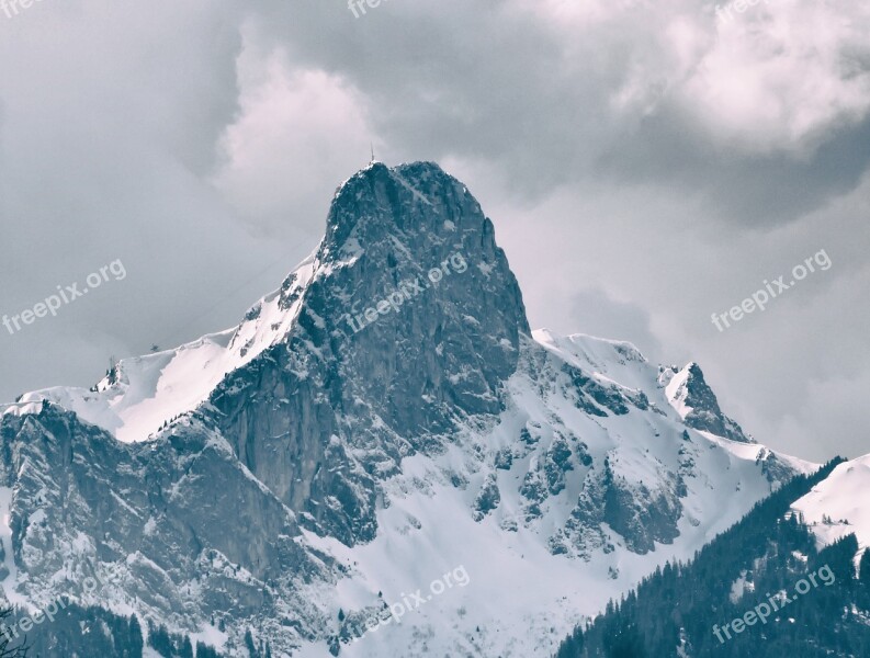 Snow Mountain Ice Mountain Peak Glacier