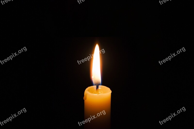 Candle Burnt Wax Candlelight Flame