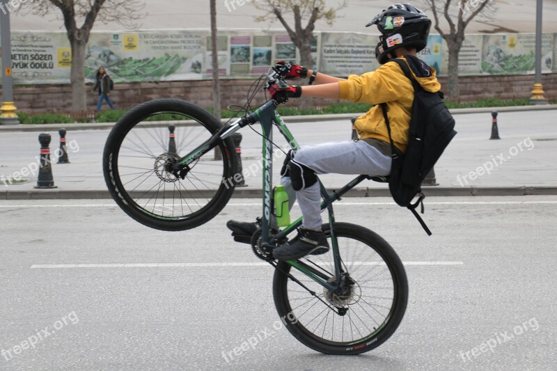 Wheel Bike Cyclist Road Seated