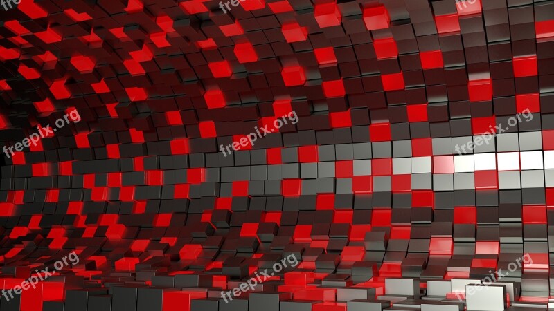 Squares Cubes Desktop 3d Background