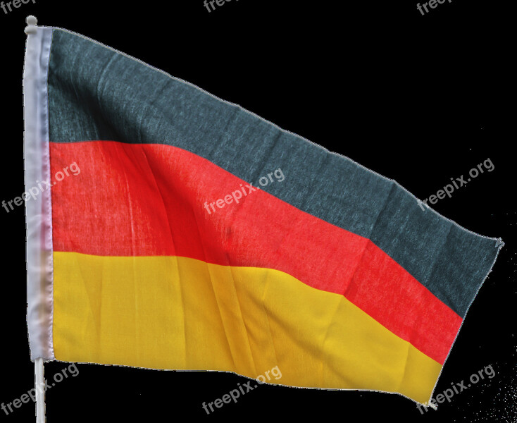 Flag Germany Black Red Gold Germany Flag National Colours