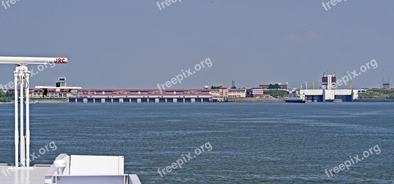 Domau Dam Gabcikovo Slovakia 20 Meter Lock Danube Side Channel