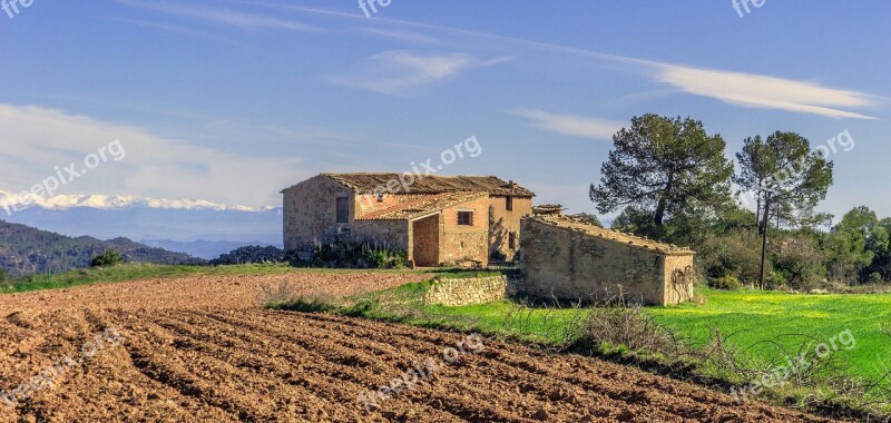 Farm Nature House Outdoors Summer