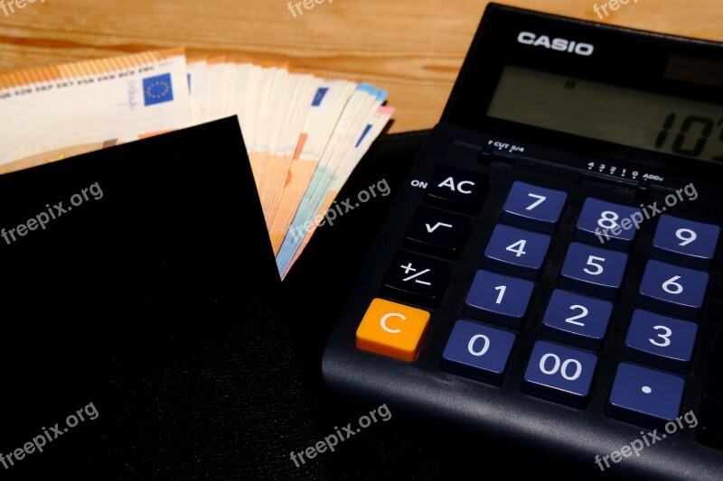 Desktop Computer Calculator Accounting Stock Exchange Money