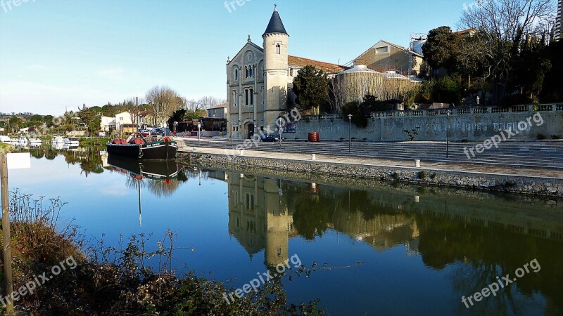 Nature France Aude Channel Body Of Water