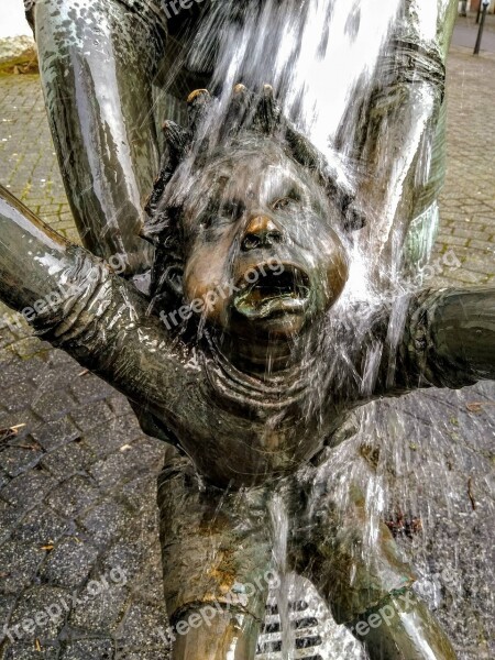 Statue Nature Sculpture Fountain Osnabrück