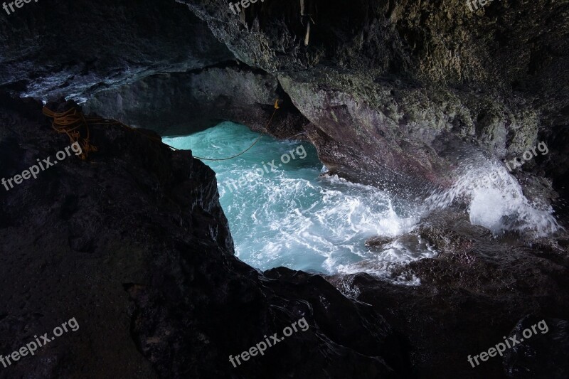 Sea Cave Landscape River Ocean Free Photos