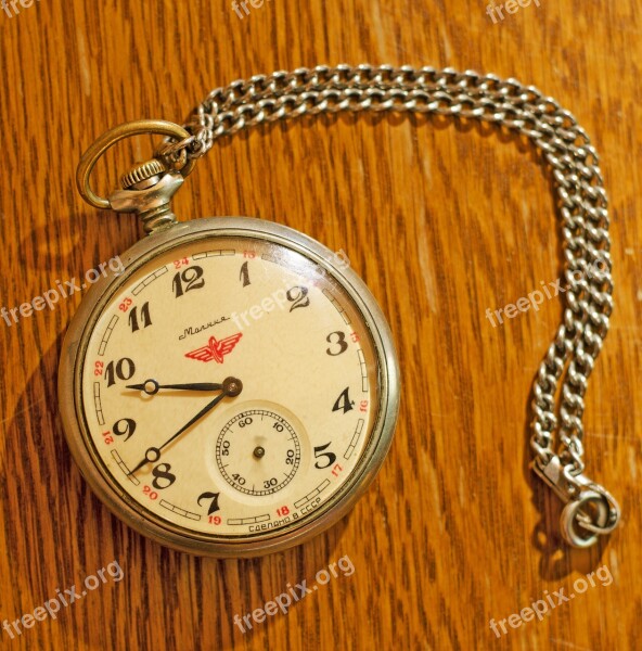 Pocket Watch Vintage Retro Russian Pocketwatch