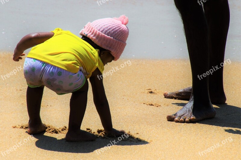 Child Water Ocean Beach People