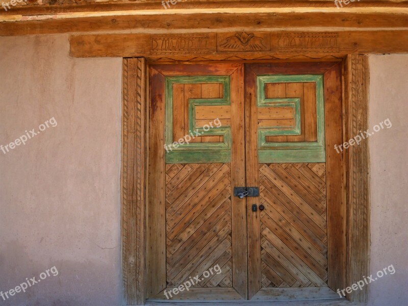 Wood Wall Architecture House Door