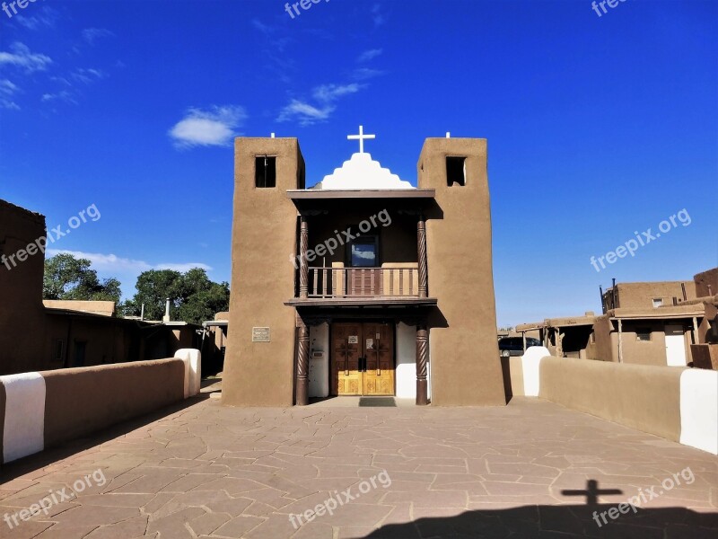 Architecture Usa New Mexico Church Indian Earth Beat