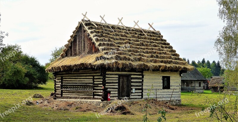 Architecture Slovakia Wood House Roof Thatched