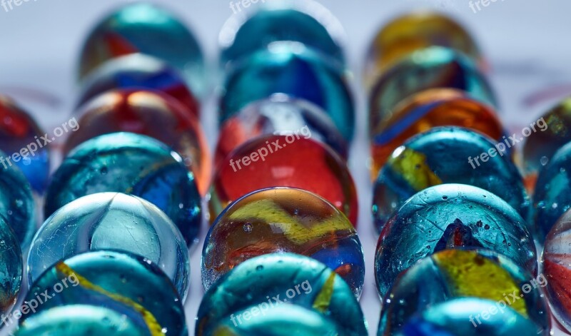 Color Background Marbles Form Pattern