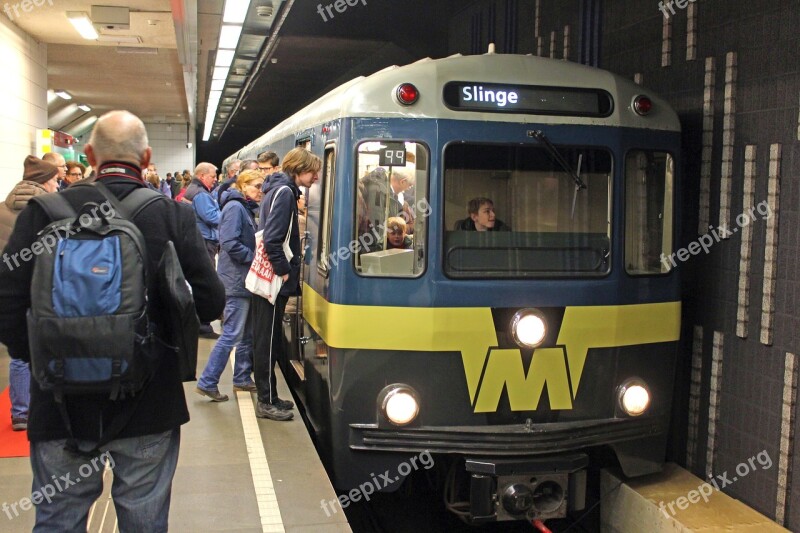 Metro Train Transport Vehicle Rotterdam