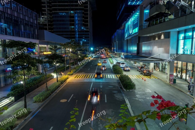 City Road Street Dusk Transportation System