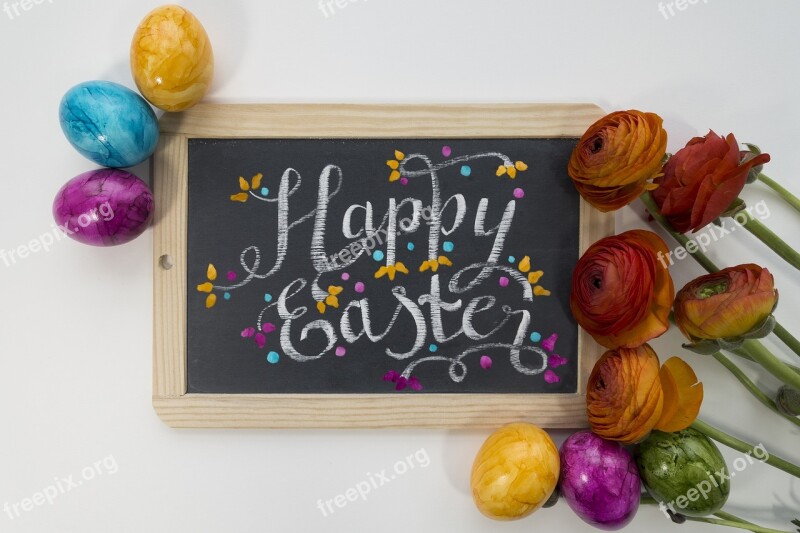 Easter Greeting Greeting Card Violet Yellow