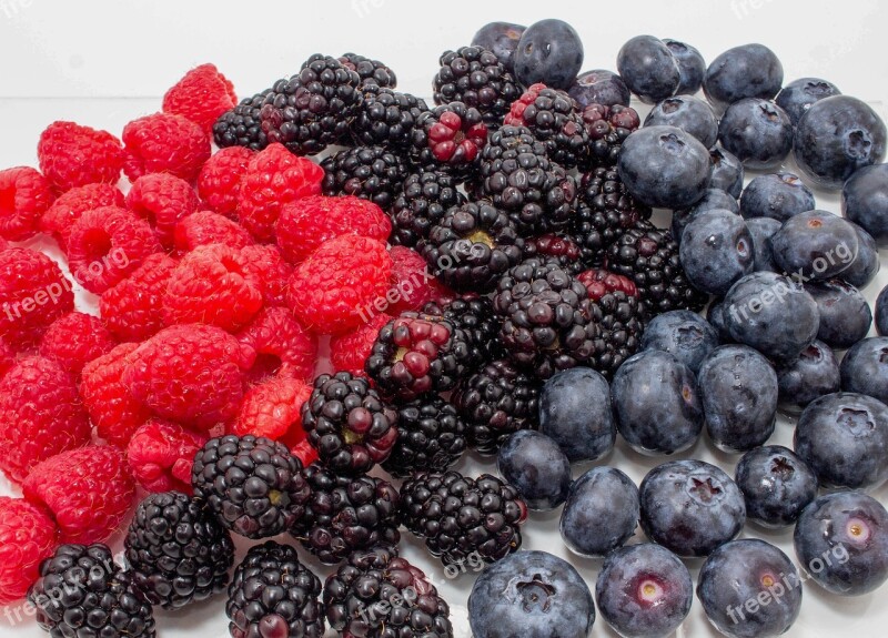 Fruit Berry Food Healthy Raspberry