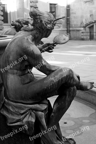 Sculpture Hamburg Hamburgensien Hammonia Town Hall