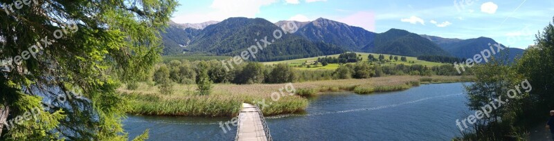 Nature Waters Lake Panorama Summer