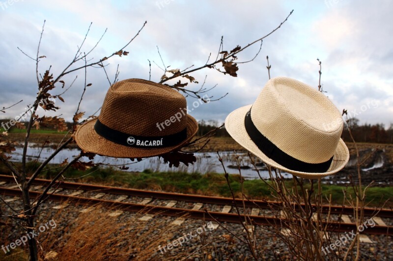 Straw Hat Pair Moor Teufelsmoor Vörder Country