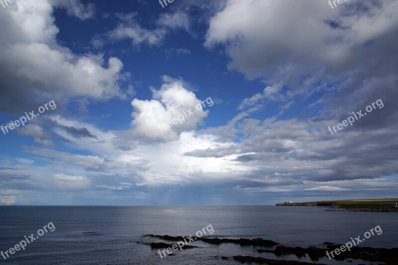 Nature Waters Sky Panorama Summer