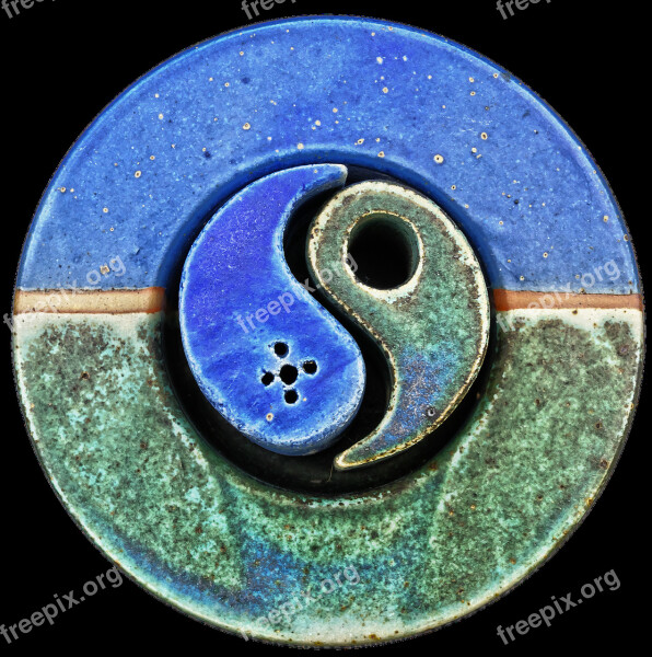 Yin Yang Ceramic Decoration Yin Yang